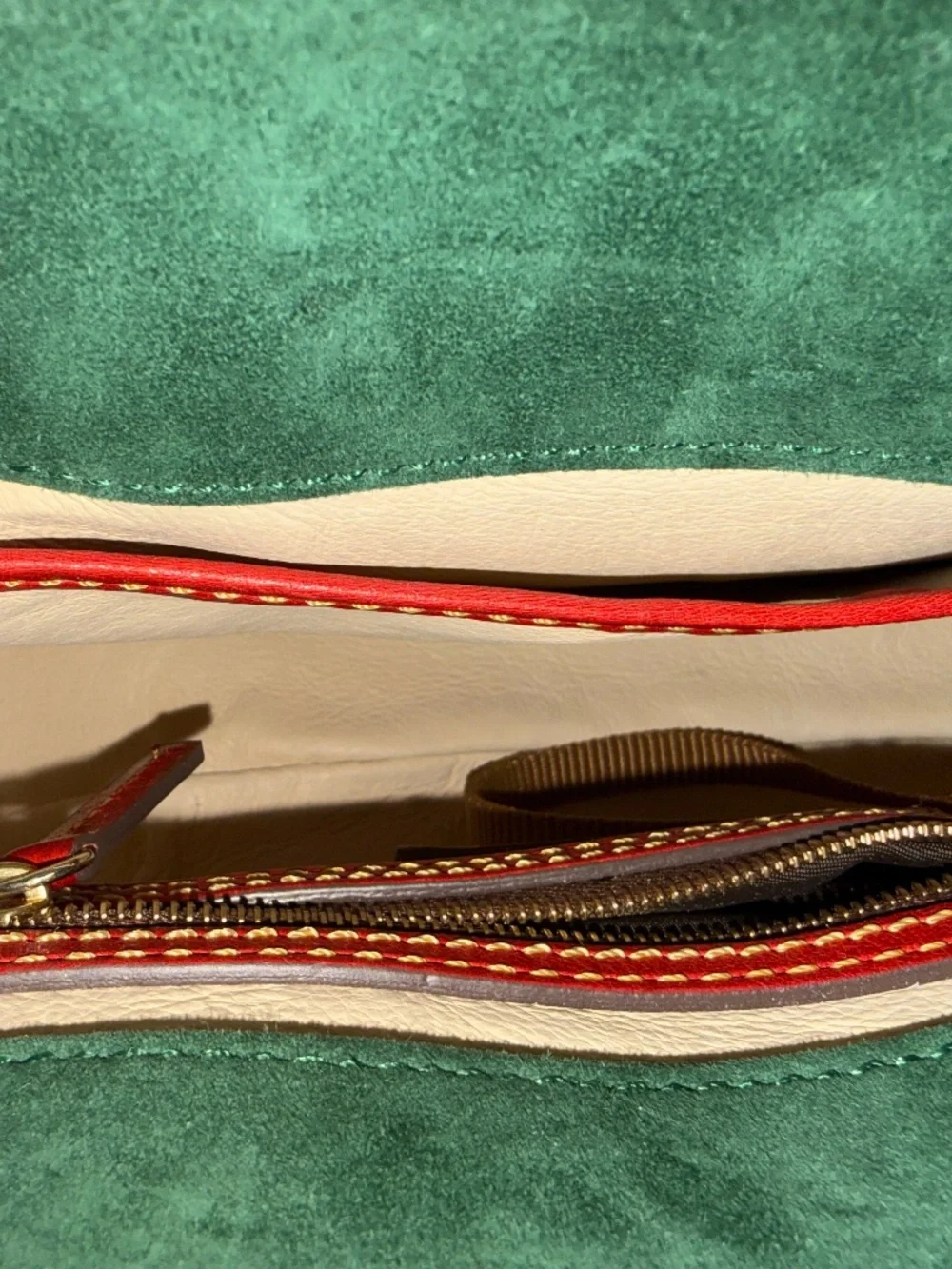 Dooney & Bourke Florentine Small Cameron Satchel Crossbody RED - Picture 5 of 5